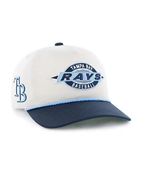 '47 Brand Big Boys and Girls Natural/Navy Tampa Bay Rays Frame Out Hitch Adjustable Hat