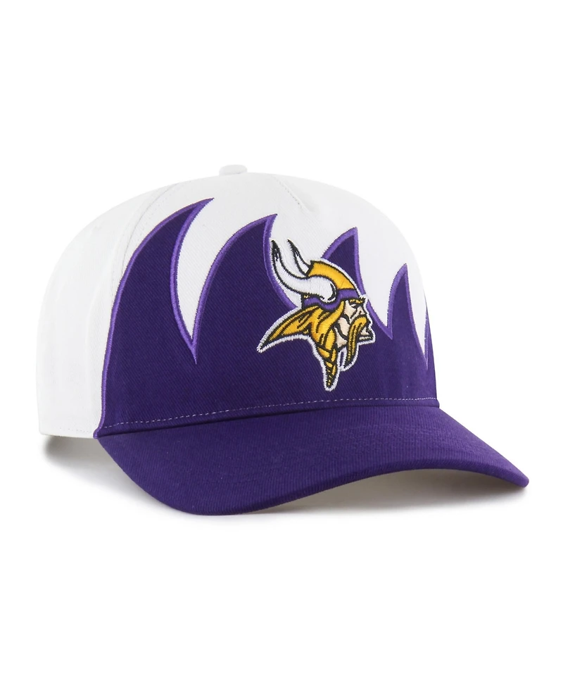 47 Brand Men's White Minnesota Vikings Jagged Hitch Adjustable Hat