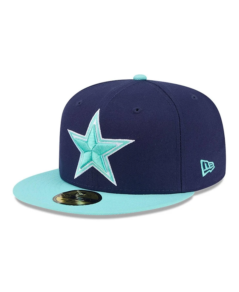 New Era Men's Navy/Light Blue Dallas Cowboys Two-Tone Color Pack 59FIFTY Fitted Hat