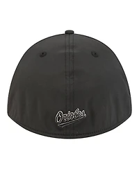 New Era Men's Black Baltimore Orioles Metallic 39THIRTY M-Crown Flex Hat