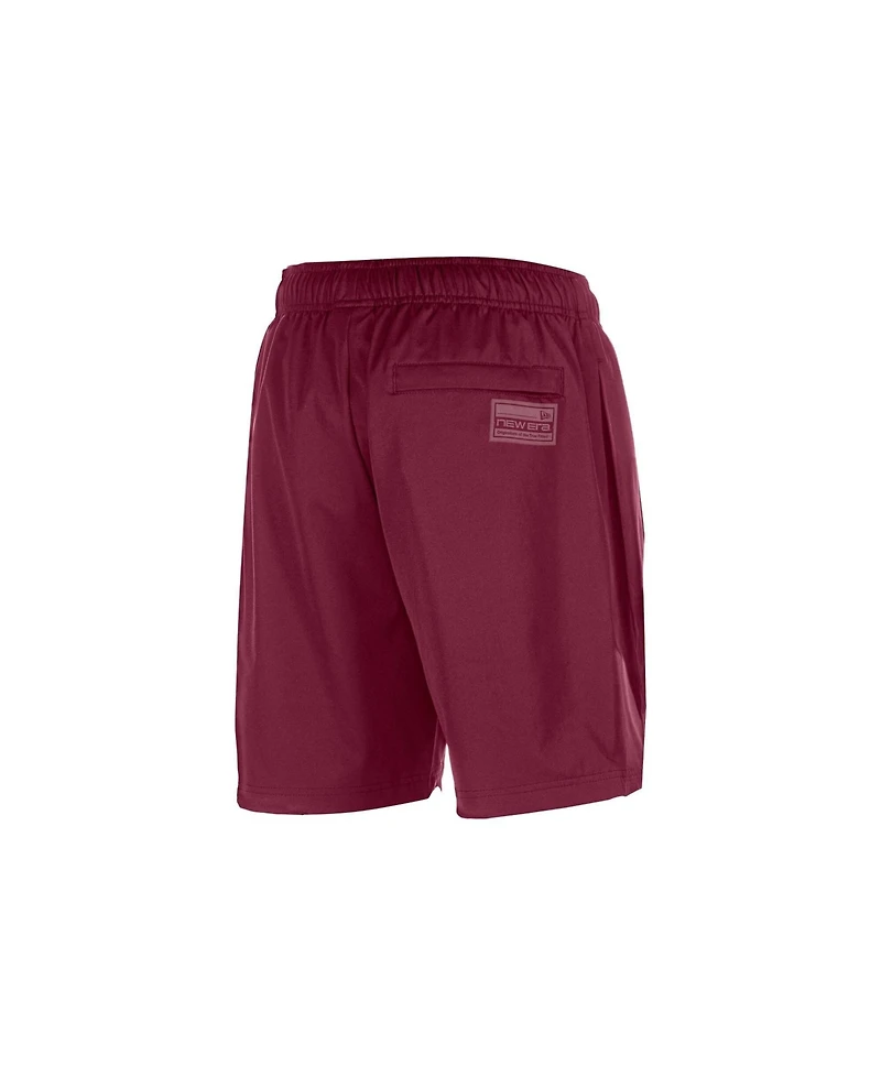 New Era Men's Burgundy Washington Commanders Match Shorts