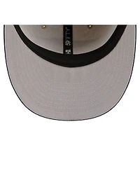 New Era Men's Natural/Navy England Patriots Pre-Curved Twine 59FIFTY Fitted Hat