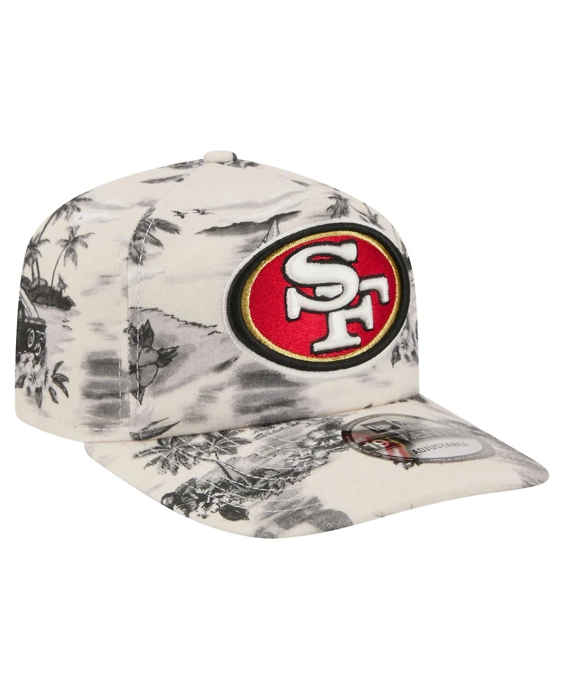 New Era Men's White San Francisco 49ers Tropics 19TWENTY Adjustable Hat