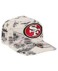 New Era Men's White San Francisco 49ers Tropics 19TWENTY Adjustable Hat