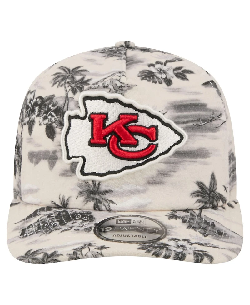 New Era Men's White Kansas City Chiefs Tropics 19TWENTY Adjustable Hat