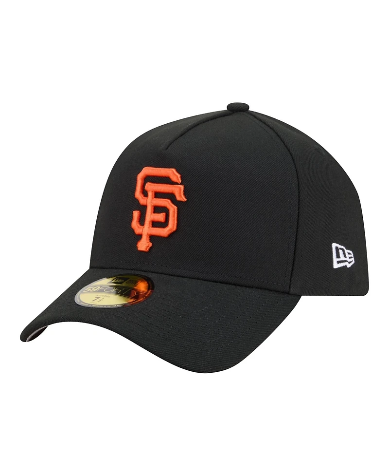 New Era Men's Black San Francisco Giants A-Frame 59FORTY Fitted Hat