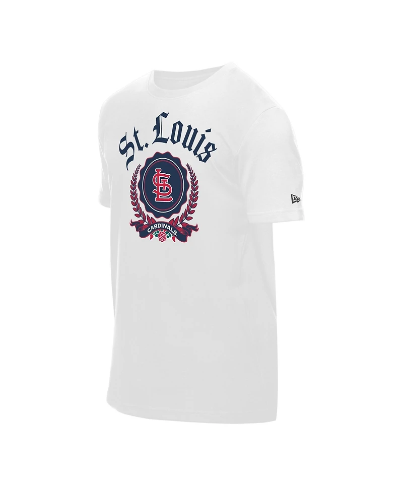 New Era Men's White St. Louis Cardinals Fleur Domestic T-Shirt