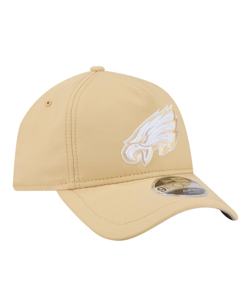 New Era Men's Tan Philadelphia Eagles Apex 9FORTY Adjustable Hat