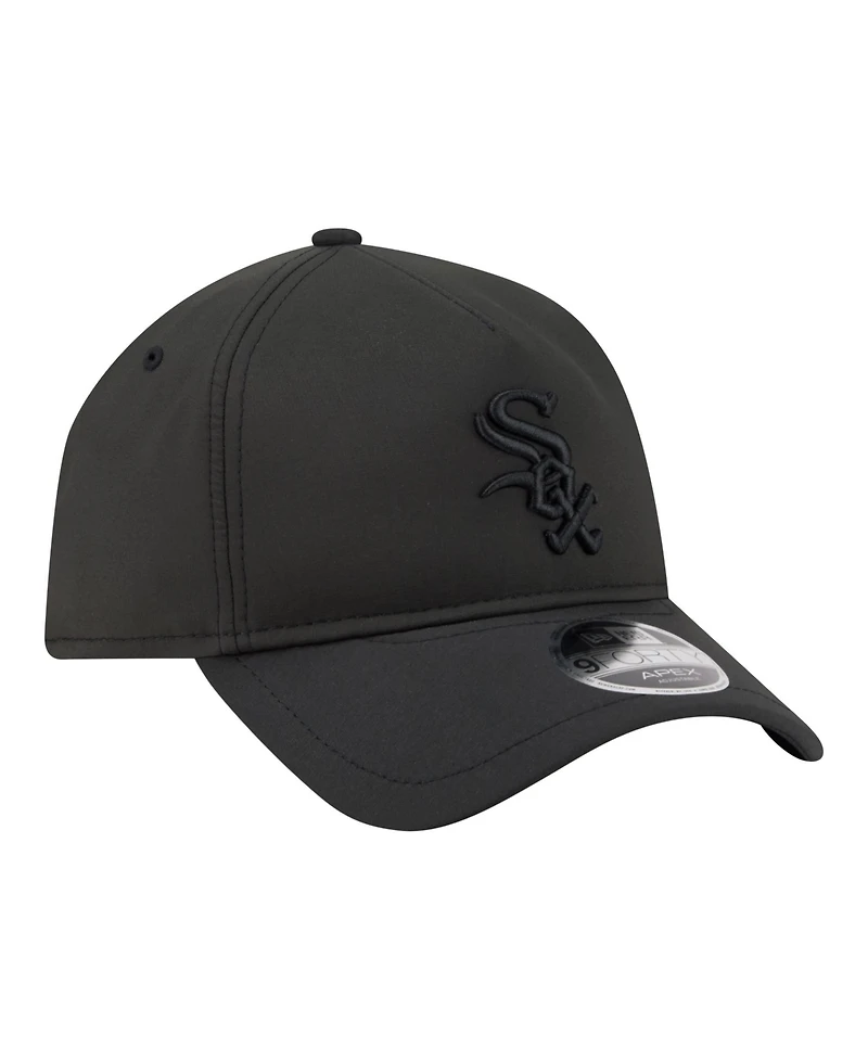 New Era Men's Black Chicago White Sox Injection Apex 9FORTY Adjustable Hat