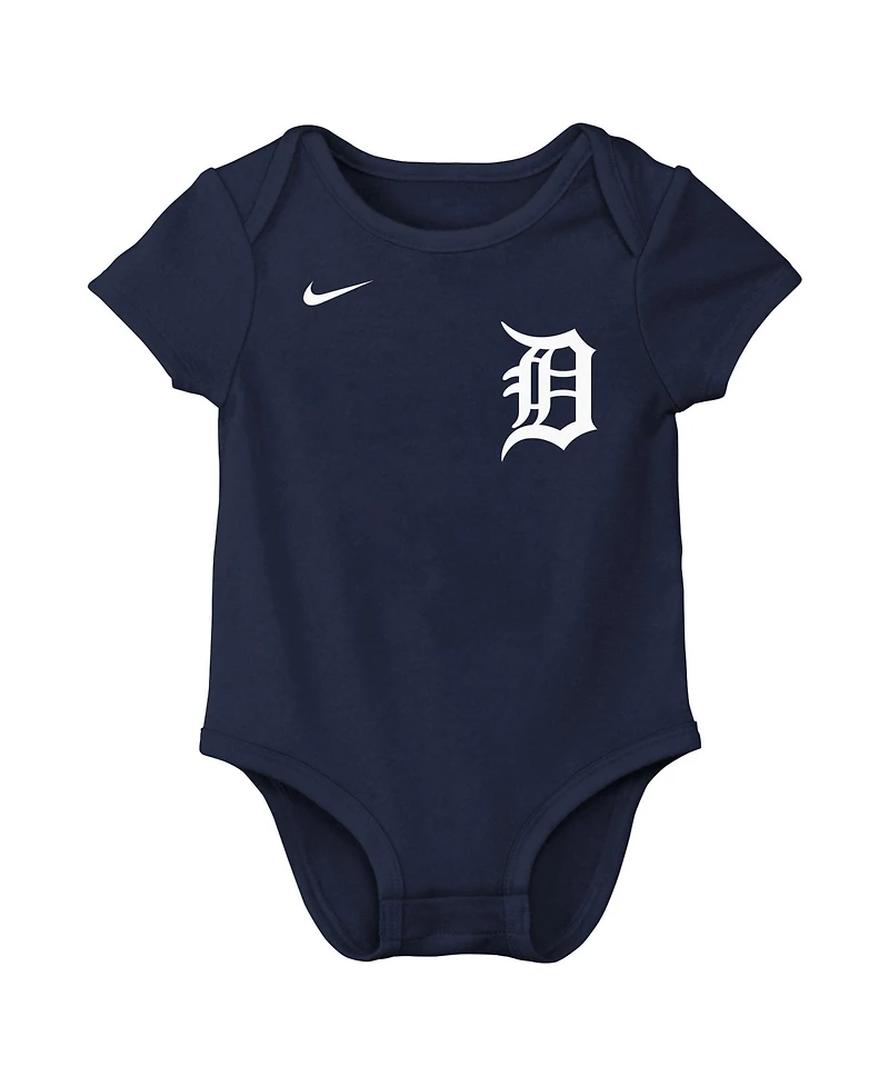 Nike Baby Boys and Girls Tarik Skubal Navy Detroit Tigers Name Number Bodysuit