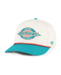 '47 Brand Men's Natural Miami Dolphins Frame Out Two Tone Hitch Adjustable Hat