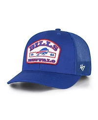 47 Brand Men's Royal Buffalo Bills Roadway Adjustable Trucker Hat