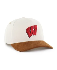 Carhartt x '47 Brand Men's Natural/Brown Wisconsin Badgers Undyed Relaxed Hitch Adjustable Hat