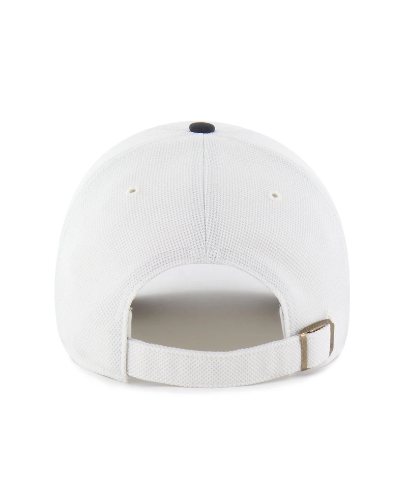 47 Brand Men's Cream/Navy Seattle Seahawks Pique Patch Clean Up Adjustable Hat