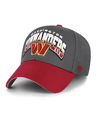 '47 Brand Men's Charcoal Washington Commanders Split Block Mvp Adjustable Hat