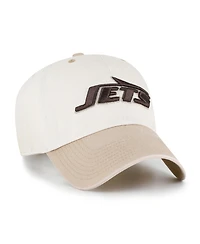 '47 Brand Men's Natural/Tan New York Jets Neutral Terrain Clean Up Adjustable Hat