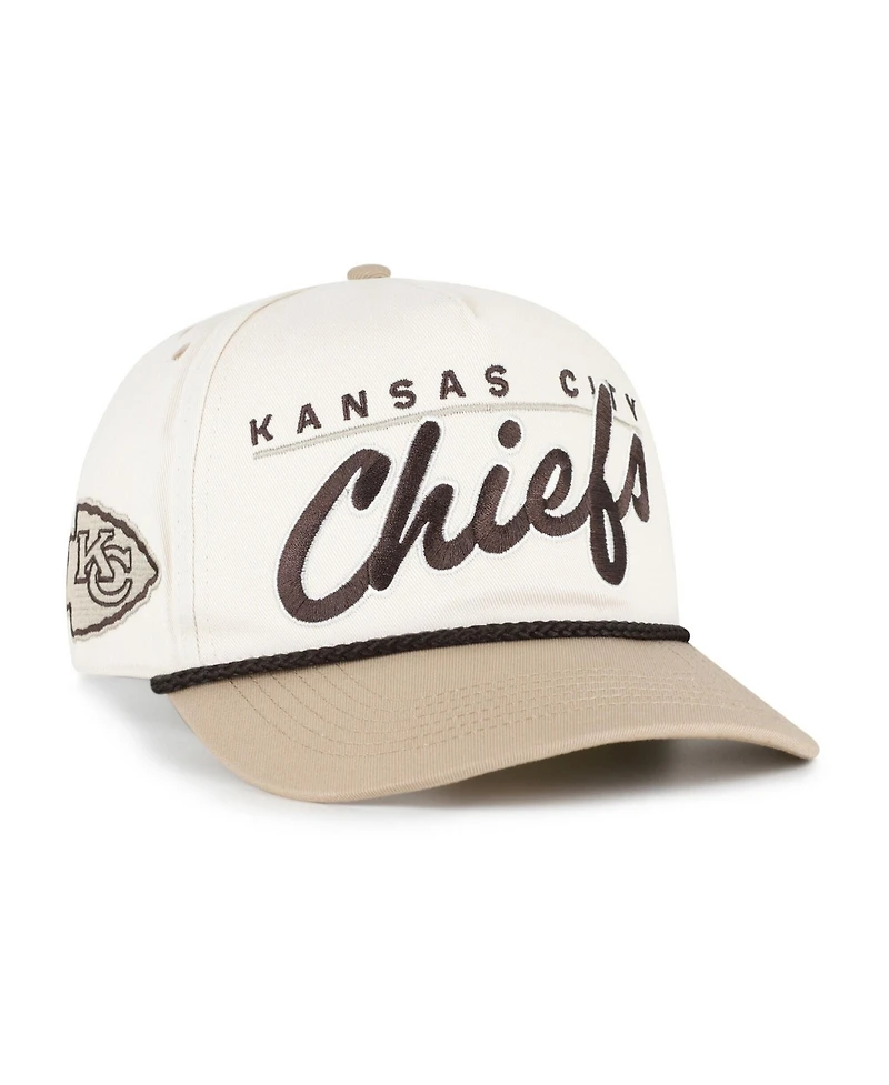 '47 Brand Men's Natural/Tan Kansas City Chiefs Neutral Terrain Hitch Rope Adjustable Hat