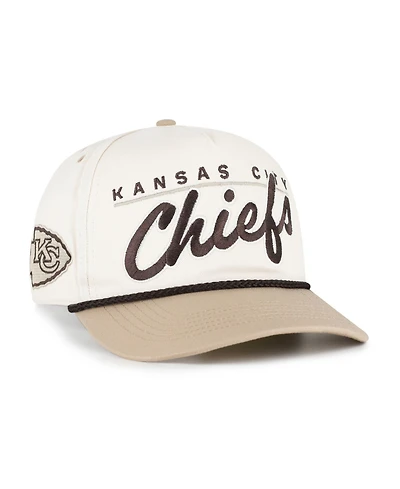 '47 Brand Men's Natural/Tan Kansas City Chiefs Neutral Terrain Hitch Rope Adjustable Hat