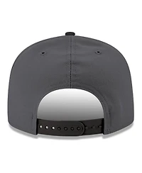 New Era Men's Gray/Black Golden State Warriors Logo 2-Tone 9FIFTY Snapback Hat