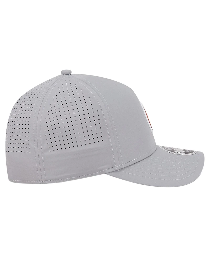 New Era Men's Gray Baltimore Orioles Micro Logo 9FORTY M-Crown A-Frame Adjustable Hat