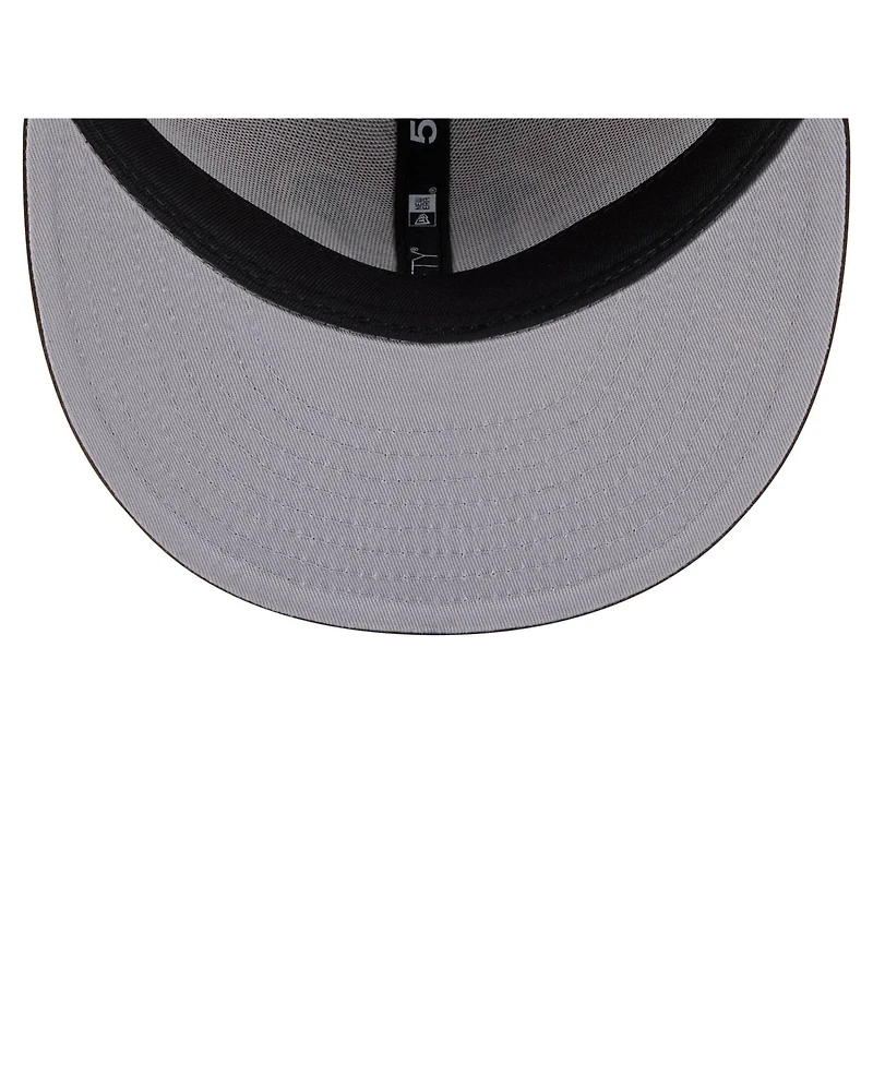 New Era Men's Light Brown/Dark Brown Cincinnati Bengals Two-Tone Walnut 59FIFTY Fitted Hat
