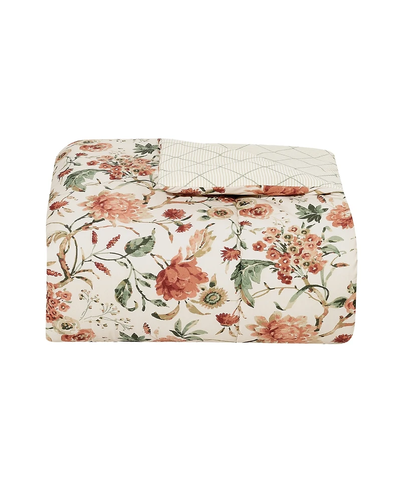 Macy's Helena Floral Reversible Microfiber 8-piece Comforter Set