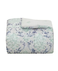 Macy's Painterly Damask Reversible Microfiber 3-piece Comforter Set