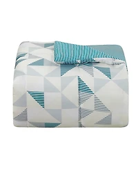 Macy's Devon Geo Reversible Microfiber 3-piece Comforter Set