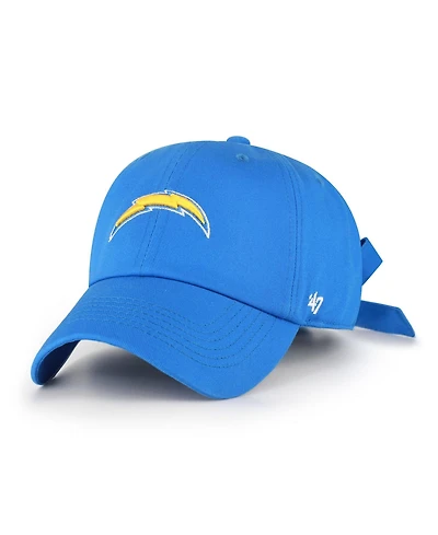 47 Brand Women's Powder Blue Los Angeles Chargers Bow Back Clean Up Adjustable Hat