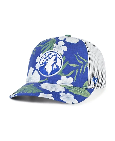 '47 Brand Men's Blue Minnesota Timberwolves Beach Side Trucker Adjustable Hat