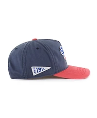 47 Brand Men's and Women's Navy/Red Smu Mustangs Well-Worn Calderwood Hitch Adjustable Hat