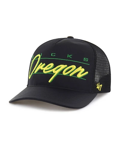 47 Brand Men's and Women's Black Oregon Ducks brr° Condor Mesh Hitch Adjustable Hat