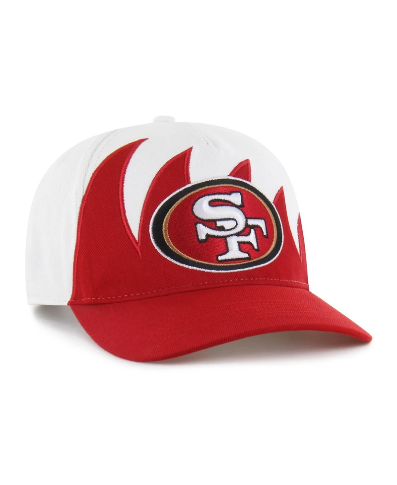 47 Brand Men's White San Francisco 49ers Jagged Hitch Adjustable Hat