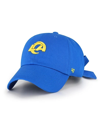 47 Brand Women's Royal Los Angeles Rams Bow Back Clean Up Adjustable Hat