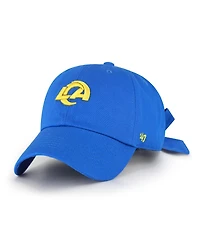 47 Brand Women's Royal Los Angeles Rams Bow Back Clean Up Adjustable Hat