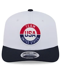 New Era Men's White/Black Team Usa Perforated Stars 9SEVENTY Adjustable Hat
