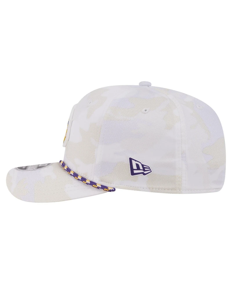 New Era Men's White Minnesota Vikings Camo Rope 9SEVENTY Adjustable Hat