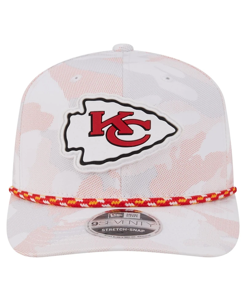 New Era Men's White Kansas City Chiefs Camo Rope 9SEVENTY Adjustable Hat