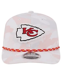 New Era Men's White Kansas City Chiefs Camo Rope 9SEVENTY Adjustable Hat