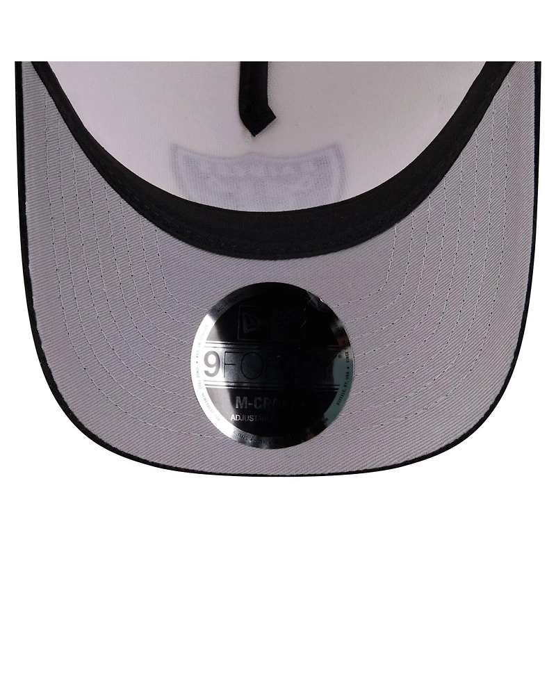 New Era Men's Cream/Black Las Vegas Raiders Western 9FORTY A-Frame Adjustable Hat