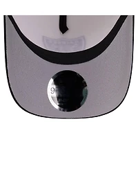 New Era Men's Cream/Black Las Vegas Raiders Western 9FORTY A-Frame Adjustable Hat