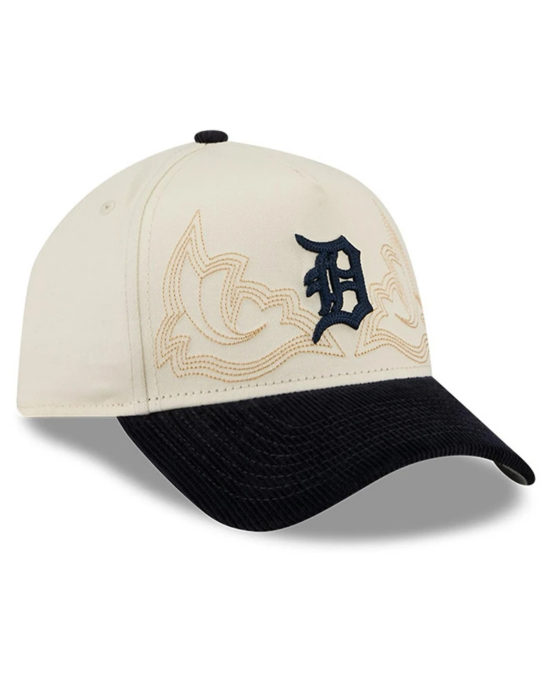 New Era Men's Stone Detroit Tigers Western Stitch 9FORTY A-Frame Adjustable Hat
