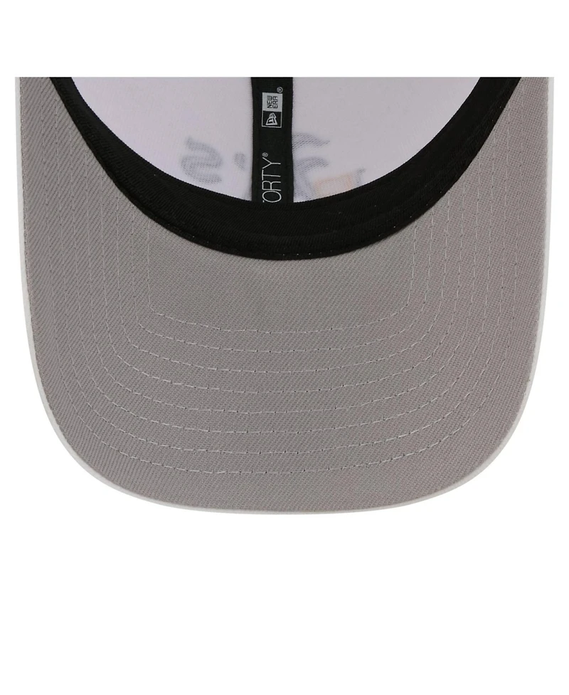 New Era Men's White Athletics Flag 9FORTY Trucker Adjustable Hat