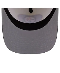 New Era Men's Cream/Black Pittsburgh Steelers Washed A-Frame 9FIFTY Snapback Hat