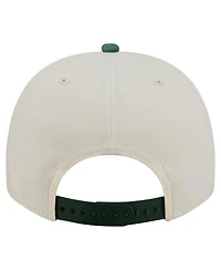 New Era Men's Cream/Green Bay Packers Washed A-Frame 9FIFTY Snapback Hat