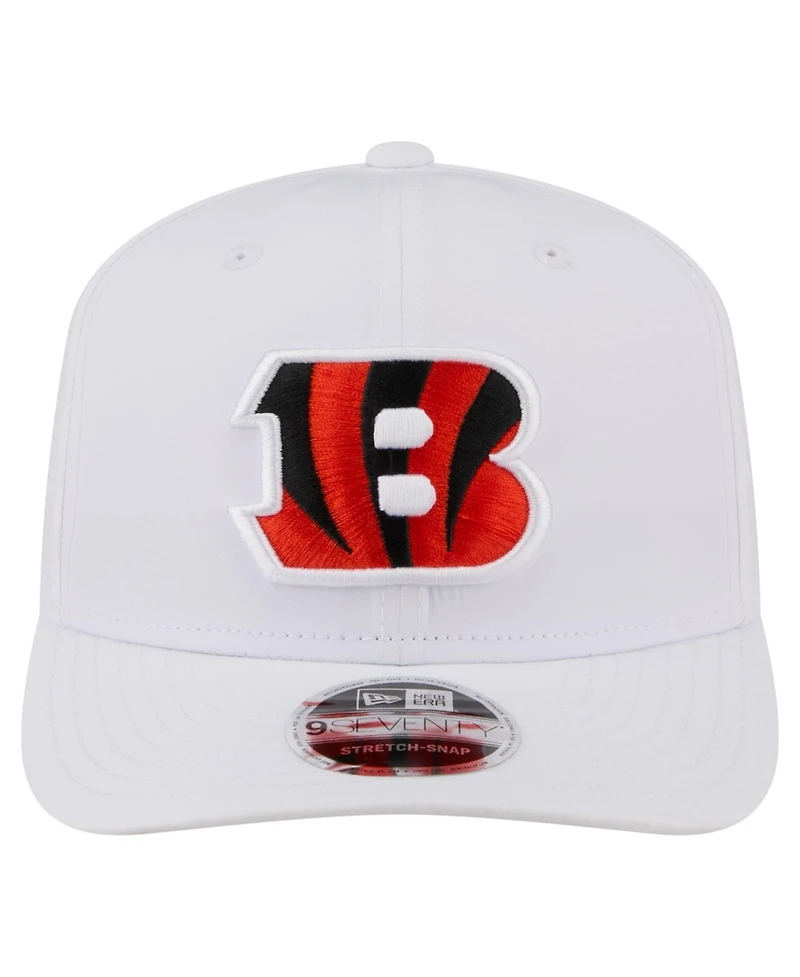New Era Men's White Cincinnati Bengals Name Plate 9SEVENTY Adjustable Hat