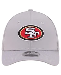 New Era Men's Gray San Francisco 49ers Perforated 39THIRTY M-Crown Flex Hat