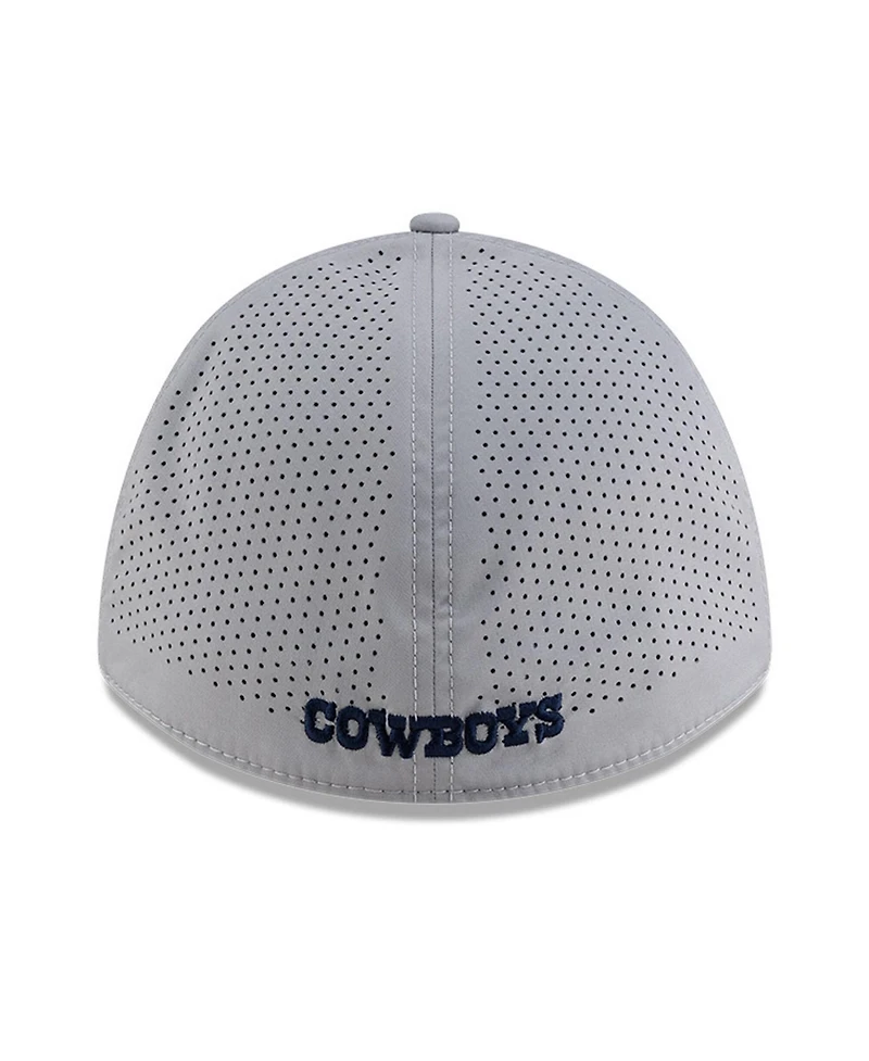 New Era Men's Gray Dallas Cowboys 39THIRTY M-Crown Flex Fit Hat