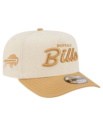 New Era Men's Cream Buffalo Bills Herringbone 9FIFTY A-Frame Snapback Hat