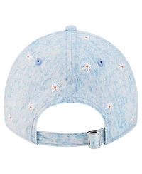 New Era Women's Light Blue San Francisco Giants Daisy All Over 9TWENTY Adjustable Hat